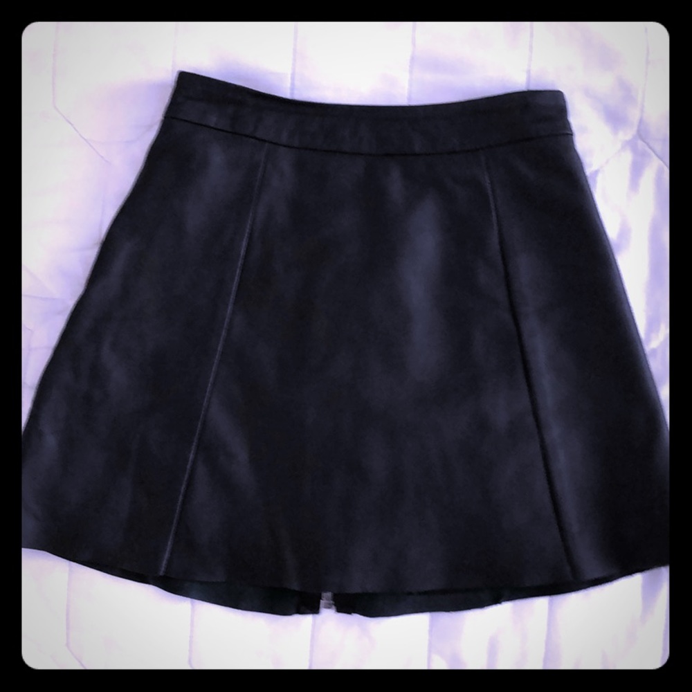 ALL SAINTS!  🙏👼 black leather mini skirt!
